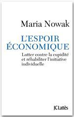 ebook cover of L'espoir économique, by Maria Nowak