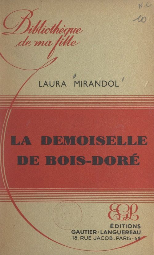 Couverture ebook de La demoiselle de Bois-Doré, de Laura Mirandol