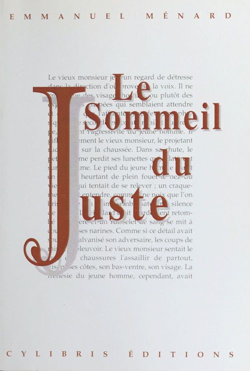 Couverture ebook de Le sommeil du juste, de Emmanuel Menard
