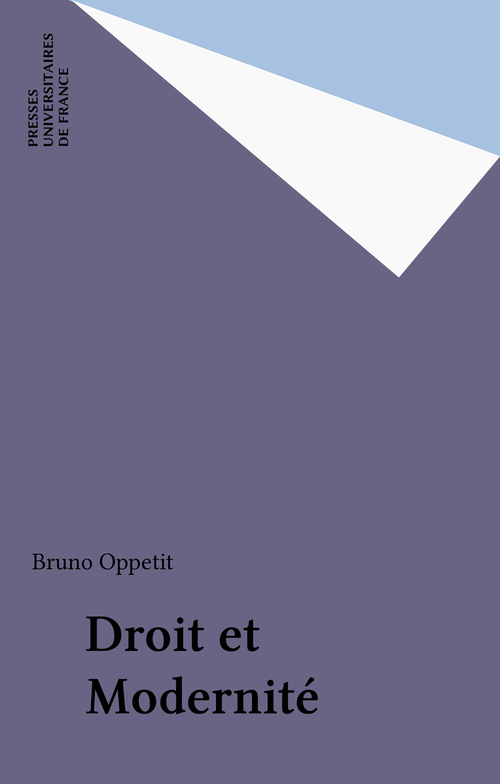 ebook cover of Droit et Modernité, by Bruno Oppetit