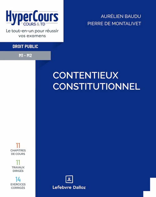 ebook cover of Contentieux constitutionnel, by Aurélien Baudu, Pierre de Montalivet