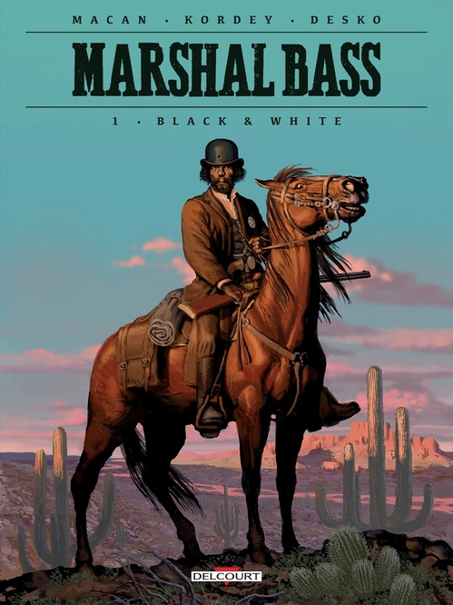 Couverture ebook de Marshal Bass T01 - Black & White, de Darko Macan