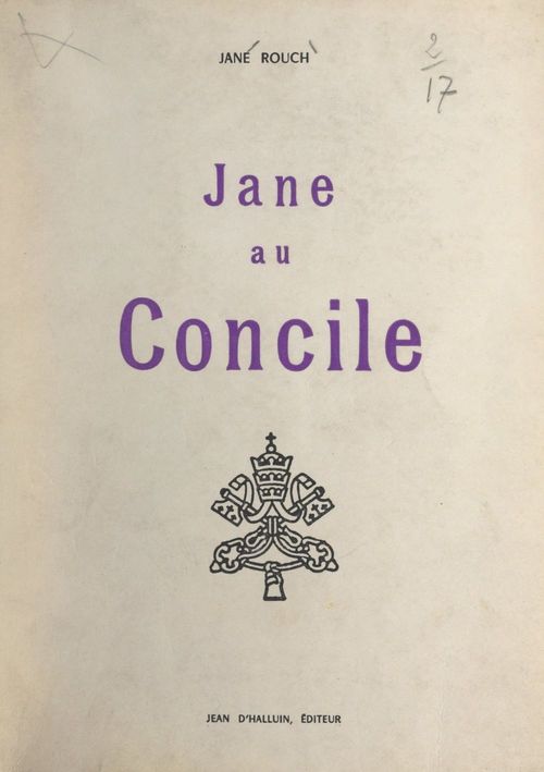 Couverture ebook de Jane au Concile, de Jane Rouch