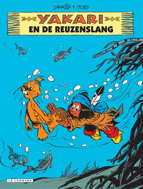 ebook cover of Yakari en de reuzenslang, by Job