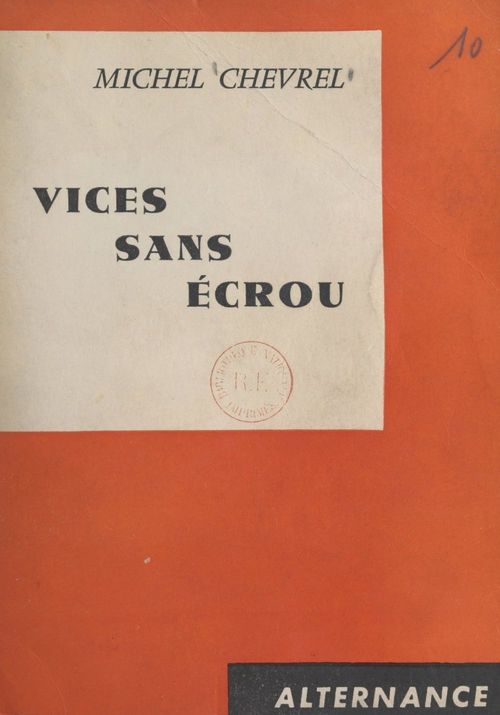 Couverture ebook de Vices sans écrou, de Michel Chevrel