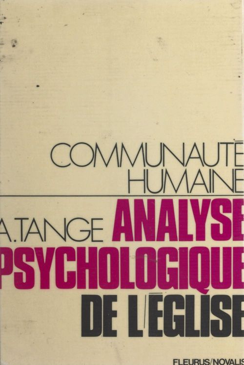 Couverture ebook de Analyse psychologique de l'Église, de Andre Tange