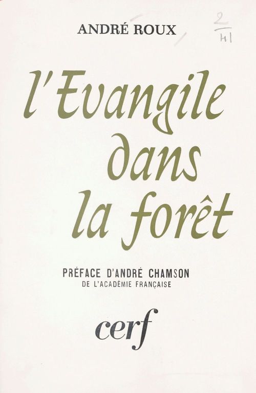 ebook cover of L'Évangile dans la forêt, by André Roux