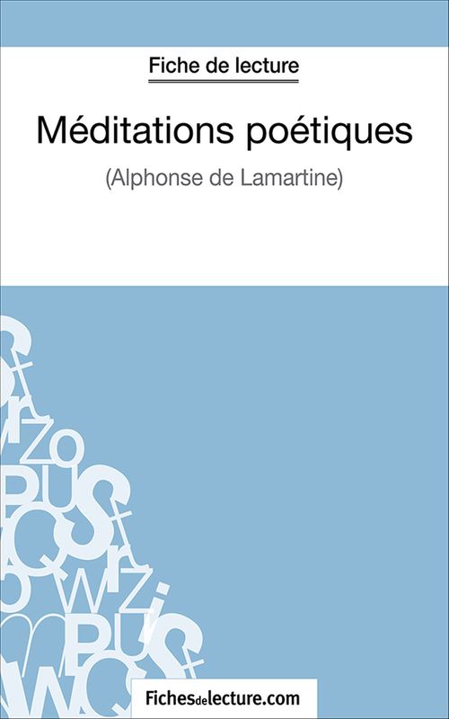 ebook cover of Méditations poétiques, by Fichesdelecture.Com, Vanessa Grosjean