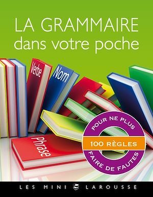 Couverture ebook de La grammaire dans votre poche, de Vulin Andre