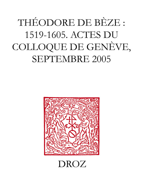 ebook cover of Théodore de Bèze : 1519-1605, by