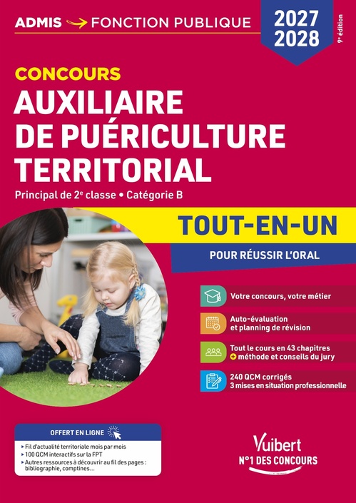 ebook cover of Concours Auxiliaire de puériculture territorial 2027-2028  - Tout-en-un, by Pierre-Brice Lebrun, Marie-Christine Lefort