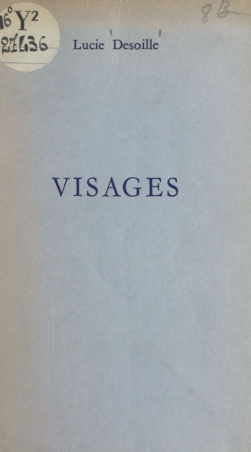 ebook cover of Visages, by Lucie Desoille