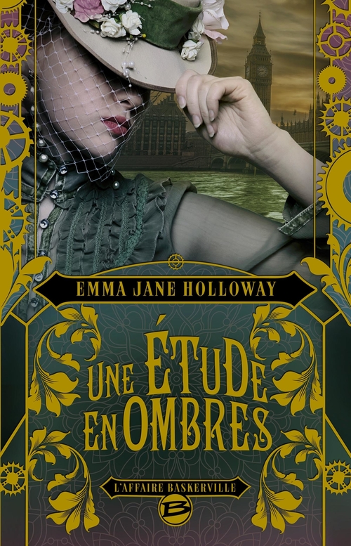 Couverture ebook de Baskerville : Une étude en ombres, de Emma jane Holloway