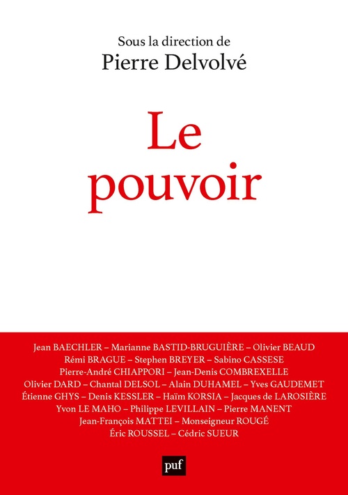 ebook cover of Le pouvoir, by Pierre Delvolvé