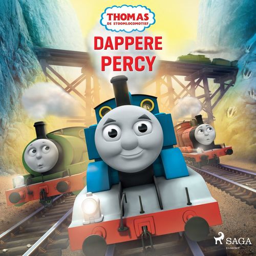 Couverture audiobook de Thomas de Stoomlocomotief - Dappere Percy, de Mattel
