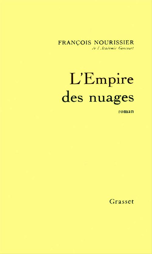 ebook cover of L'Empire des nuages, by François Nourissier