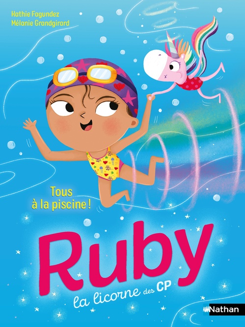 ebook cover of Ruby la licorne des CP : Tous à la piscine !, by Kathie Fagundez, Mélanie Grandgirard
