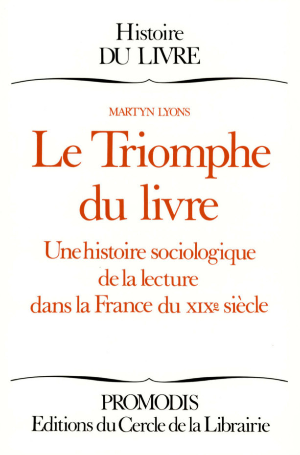 Couverture ebook de Le triomphe du livre, de Lyons
