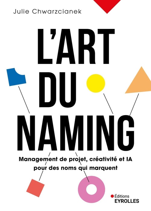 Couverture ebook de L'art du naming, de Julie Chwarzcianek