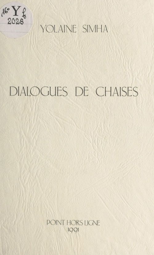 Couverture ebook de Dialogues de chaises, de Yolaine Simha