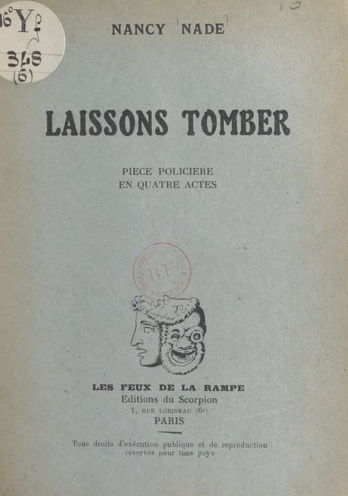 ebook cover of Laissons tomber, by Nancy Nade