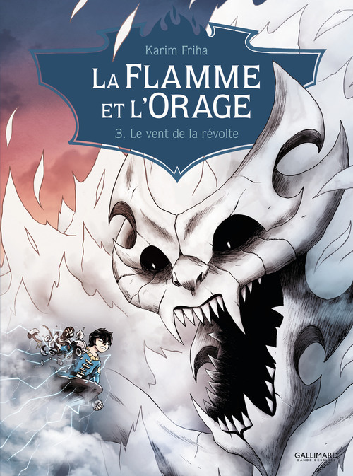 Couverture ebook de La Flamme et l'Orage (Tome 3) - Le vent de la révolte, de Karim Friha