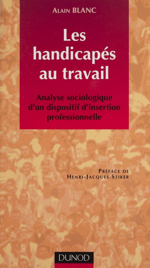 ebook cover of Les handicapés au travail, by Collectif