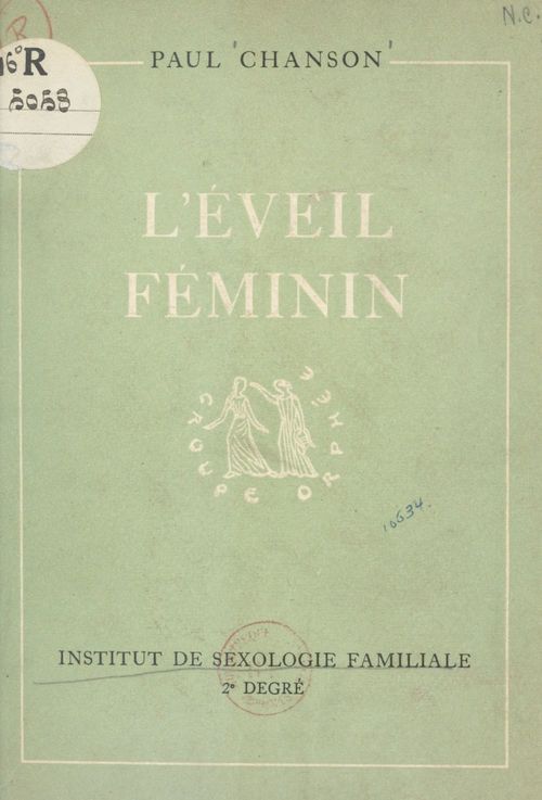 Couverture ebook de L'éveil féminin, de Paul Chanson