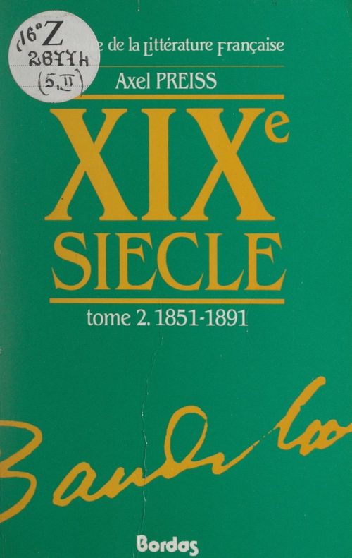 ebook cover of XIXe siècle (2). 1851-1891, by Axel Preiss