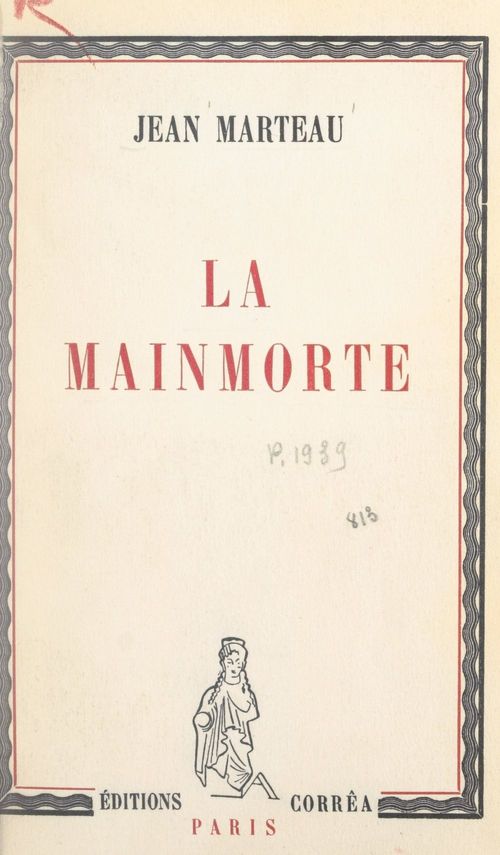Couverture ebook de La mainmorte, de Jean Marteau