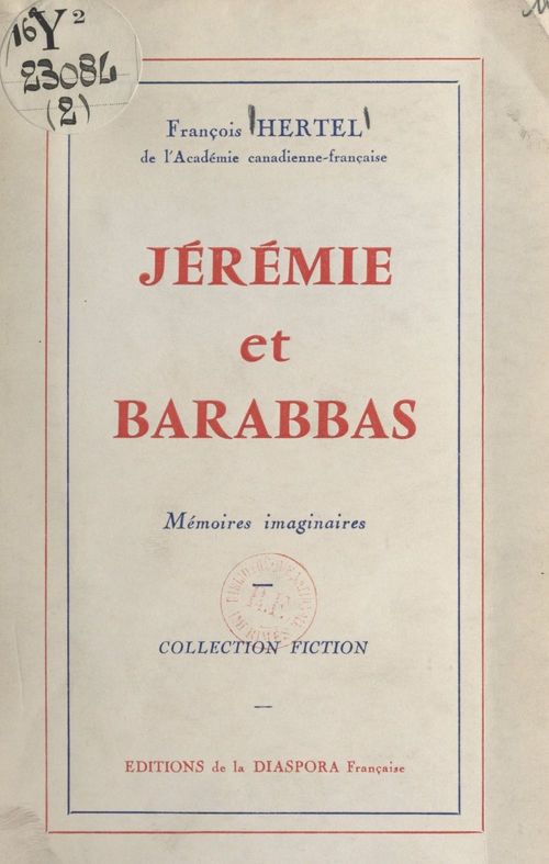 ebook cover of Jérémie et Barabbas, by Francois Hertel