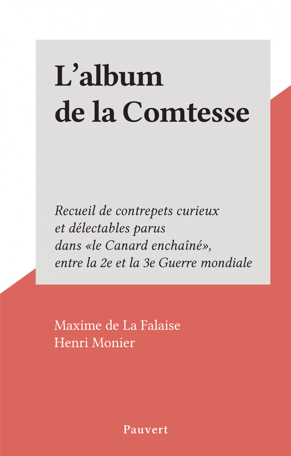ebook cover of L'album de la Comtesse, by Maxime De La Falaise