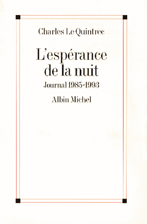 ebook cover of L'Espérance de la nuit, by Charles Le quintrec