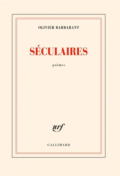 ebook cover of Séculaires, by Olivier Barbarant