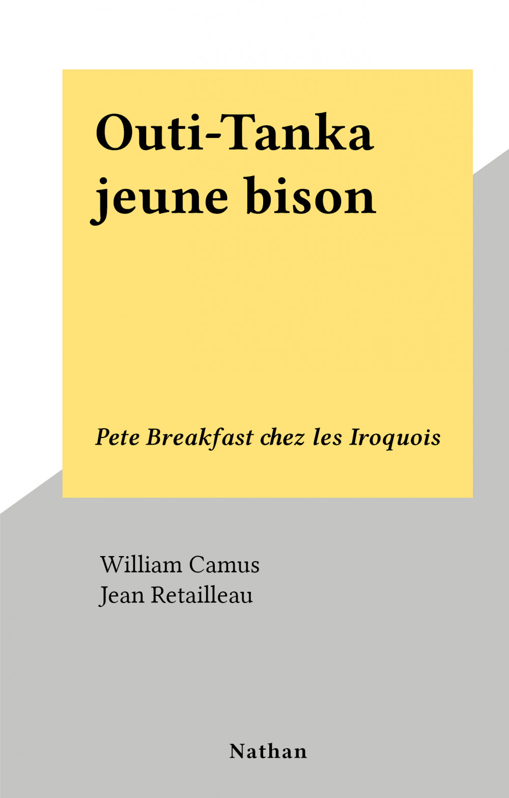 ebook cover of Outi-Tanka jeune bison, by William Camus