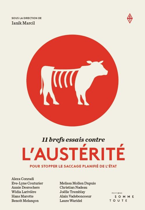ebook cover of 11 brefs essais contre l'austérité, by Ianik Marcil