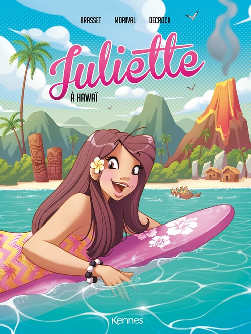 Couverture ebook de Juliette à Hawaï BD T06, de Emilie Decrock