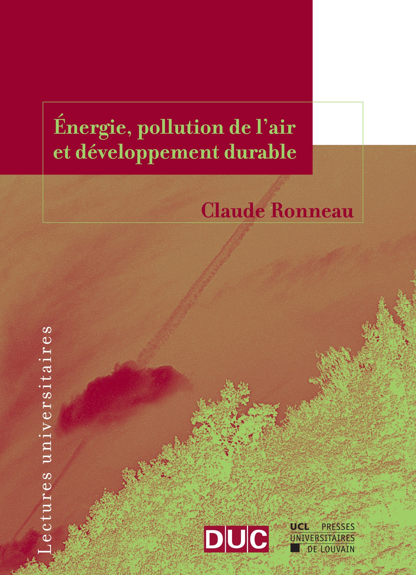 Couverture ebook de Énergie, pollution de l´air et développement durable, de Ronneau Claude