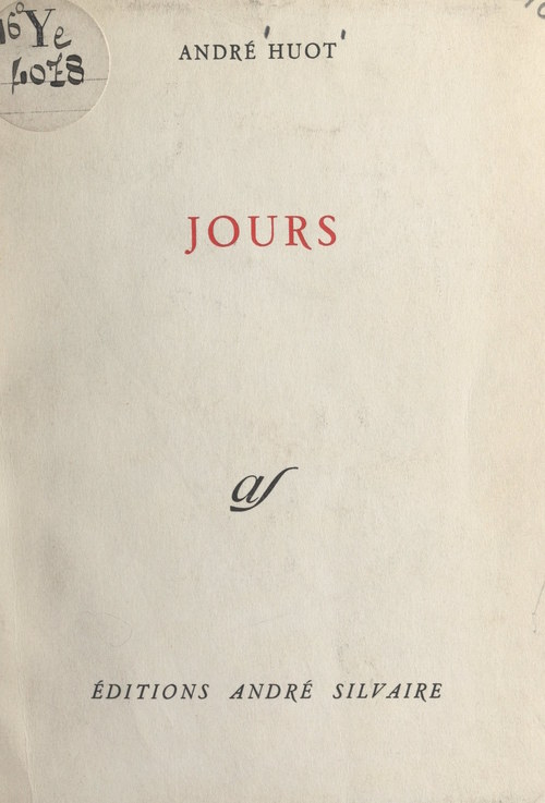 Couverture ebook de Jours, de Andre Huot