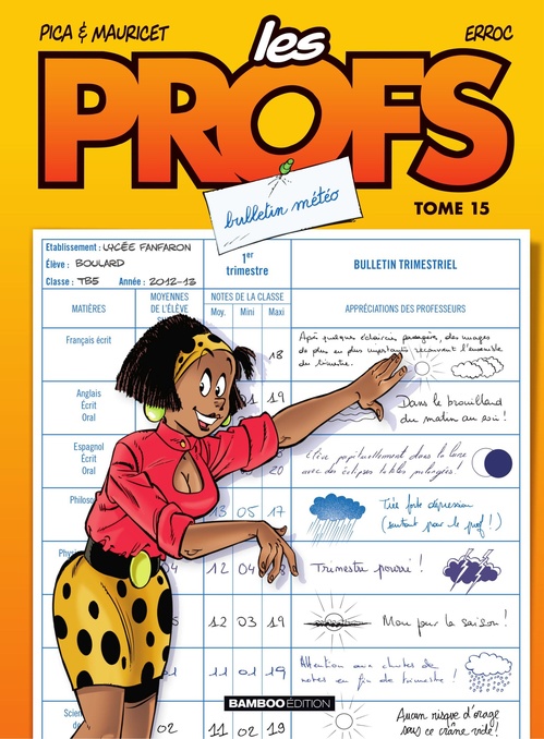 Couverture ebook de Les Profs - Tome 15 - Bulletin Météo, de Erroc, Pica