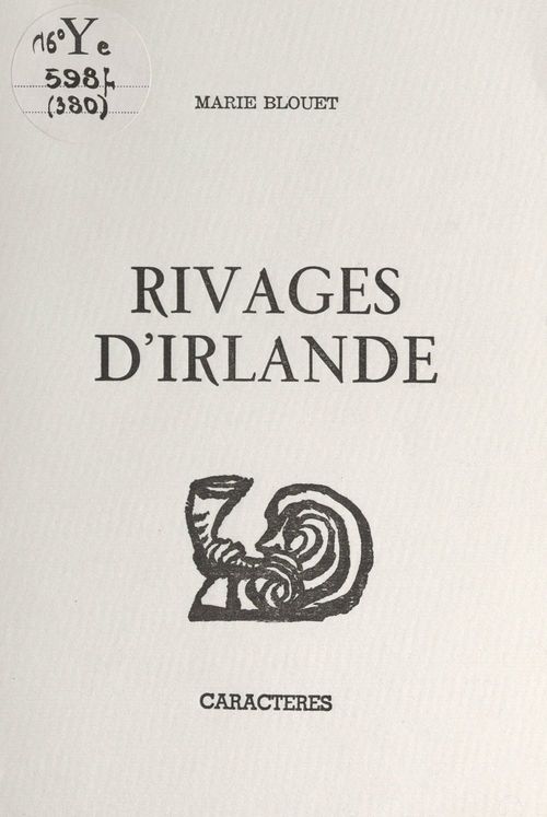 ebook cover of Rivages d'Irlande, by Marie Blouet