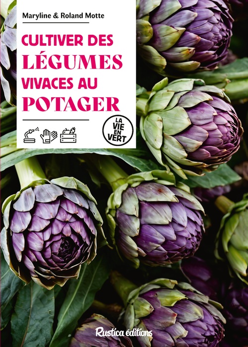 Couverture ebook de Cultiver des légumes vivaces au potager, de Maryline Motte, Roland Motte