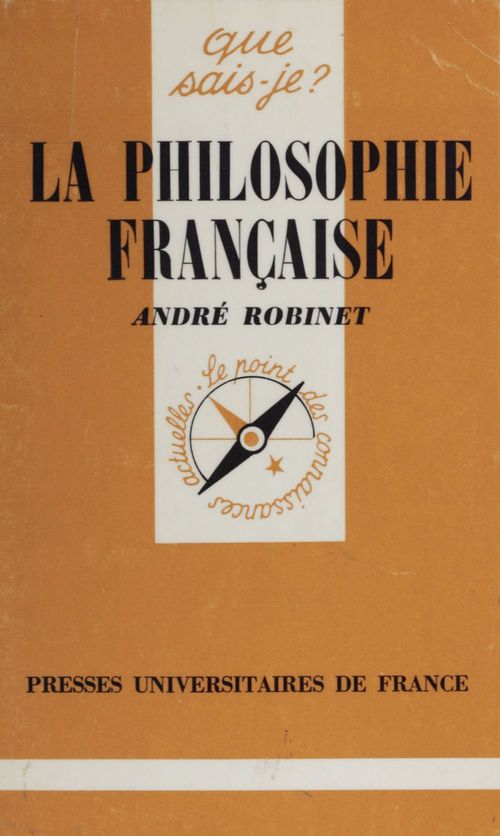 Couverture ebook de La Philosophie française, de Robinet A
