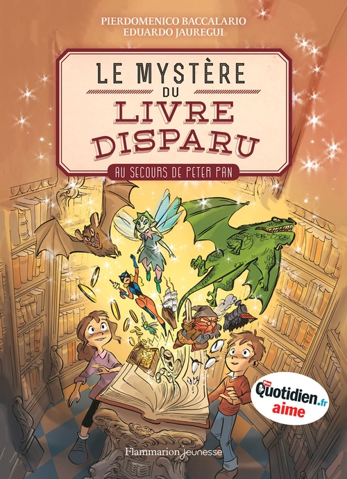 ebook cover of Le Mystère du livre disparu (Tome 1) -  Au secours de Peter Pan, by Pierdomenico Baccalario, Eduardo Jauregui