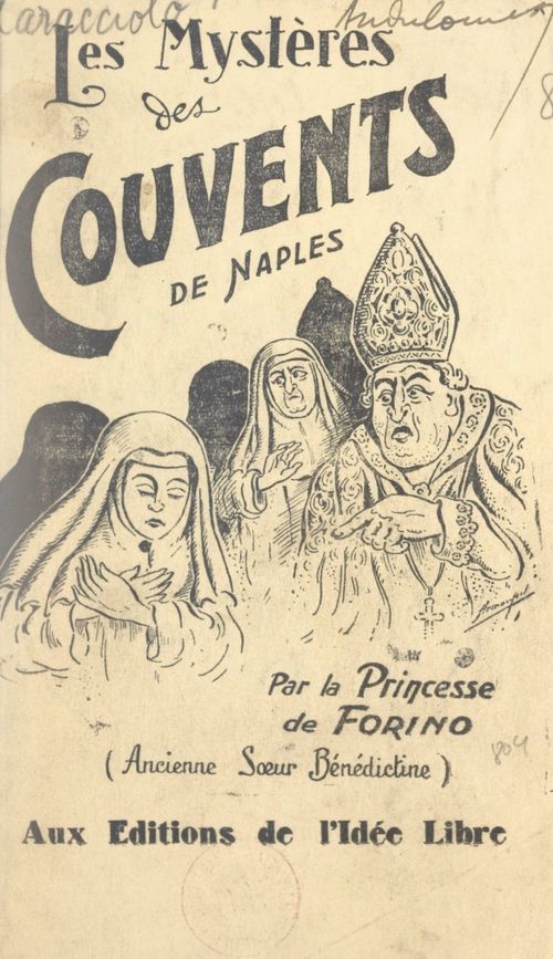 Couverture ebook de Les mystères des couvents de Naples, de Esrichetta Caracciolo
