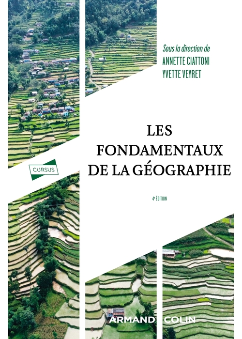 Couverture ebook de Les fondamentaux de la géographie - 4e éd., de