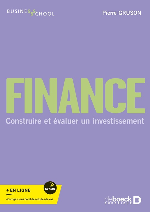 Couverture ebook de Finance, de Pierre Gruson