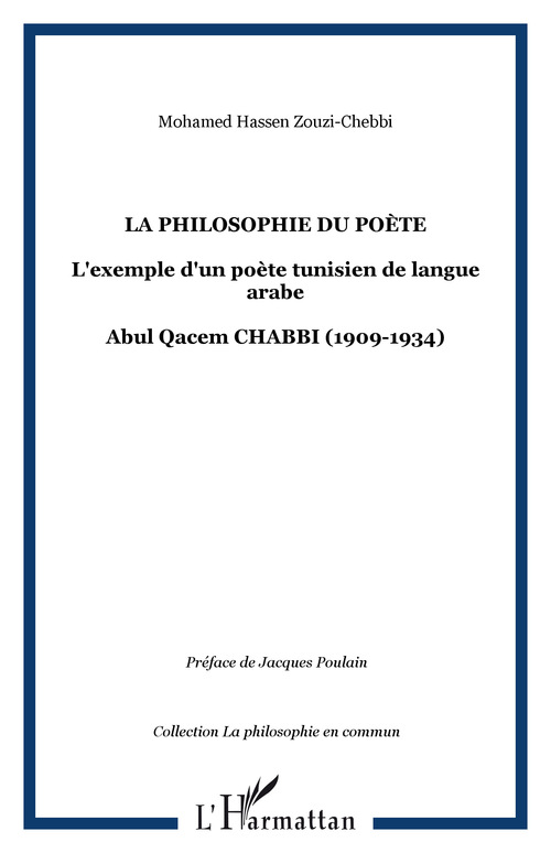 ebook cover of La philosophie du poète, by Mohamed Hassen Zouzi-Chebbi