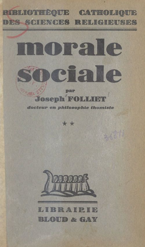 ebook cover of Morale sociale (2), by Joseph Folliet