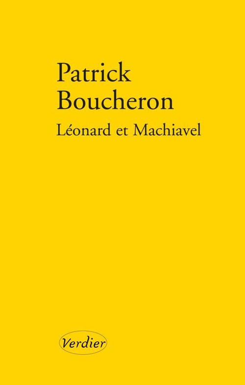Couverture ebook de Léonard et Machiavel, de Patrick Boucheron